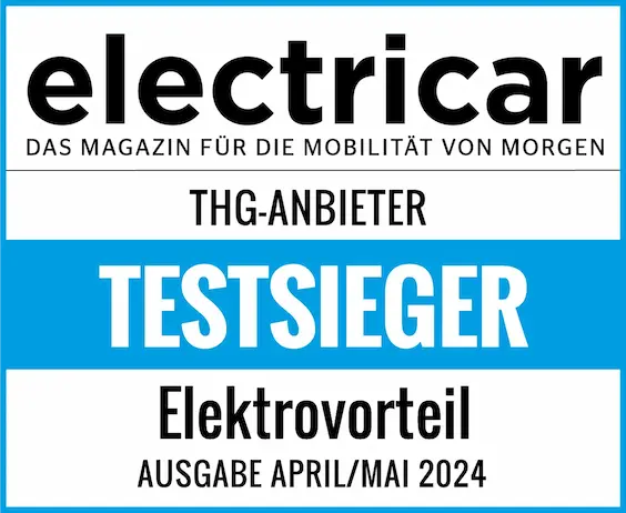 electricar Testsieger THG-Anbieter Elektrovorteil, Ausgabe April/Mai 2024